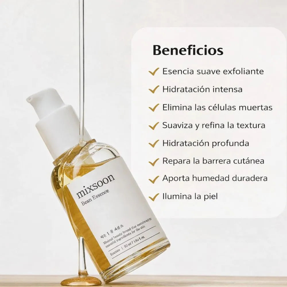Esencia hidratante y Exfoliante - BEAN ESSENCE MIXSOON ✨🌿🧴💛