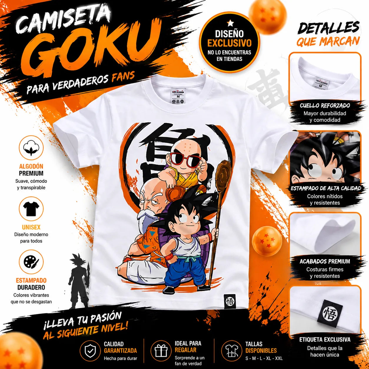 Camisa Unisex Goky ESCUELA TORTUGA