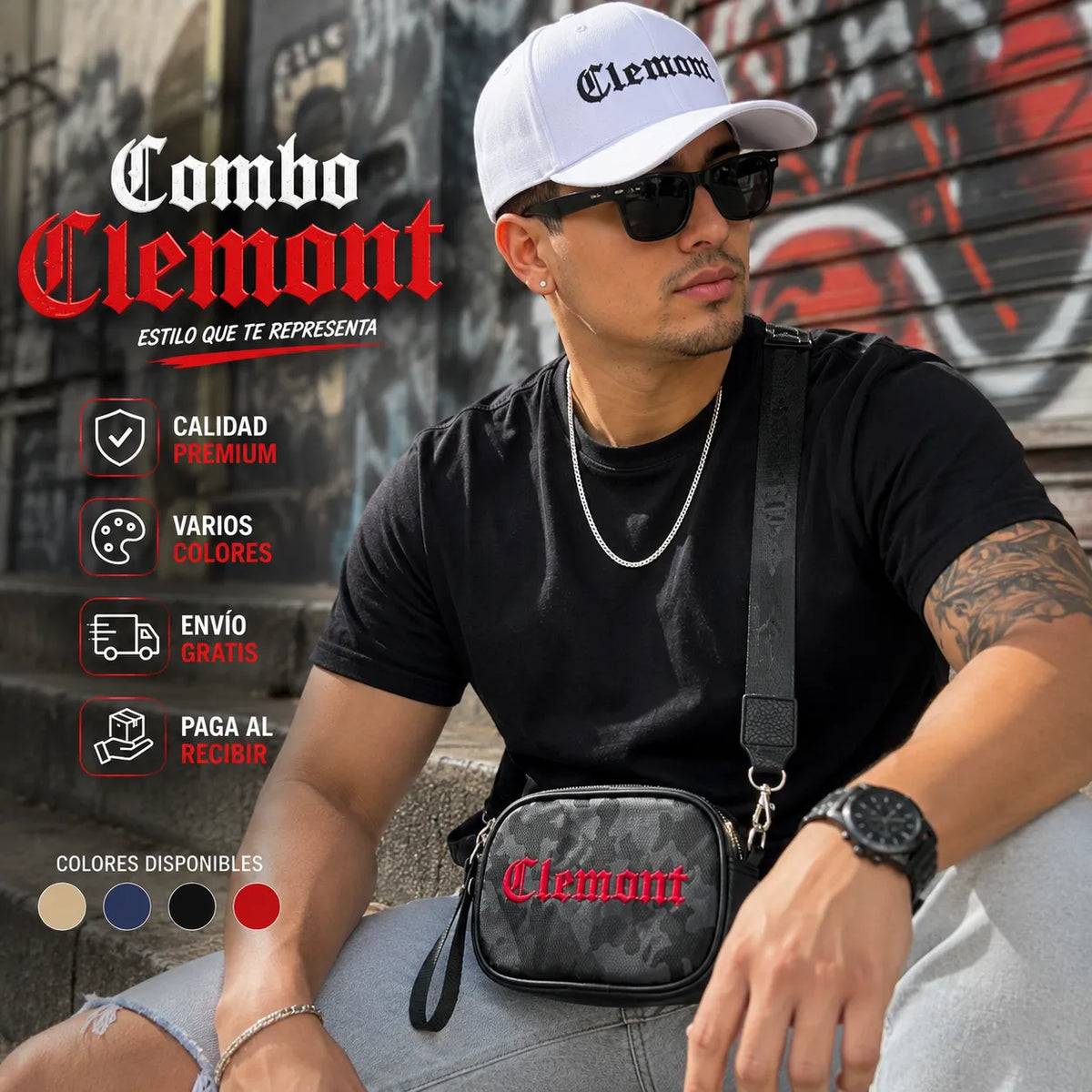 Combo CLEMONT Gorra + Bolso Unixes