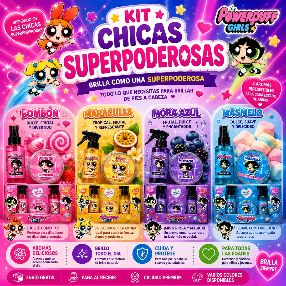 Kit X 3 CHICAS SUPERPODEROSAS