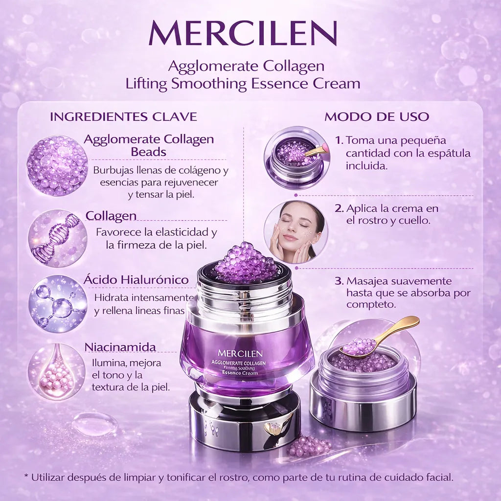 Crema Facial Reafirmante Con Colágeno MERCILEN