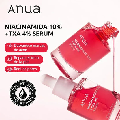 Sérum Facial Anti-Manchas ANUA - Niacinamida 10% + TXA 4% 🪞 💄 🌺