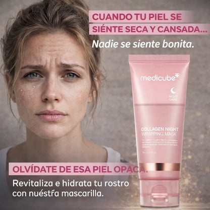 MASCARILLA DE COLAGENO NOCTURNA- MEDICUBE✨