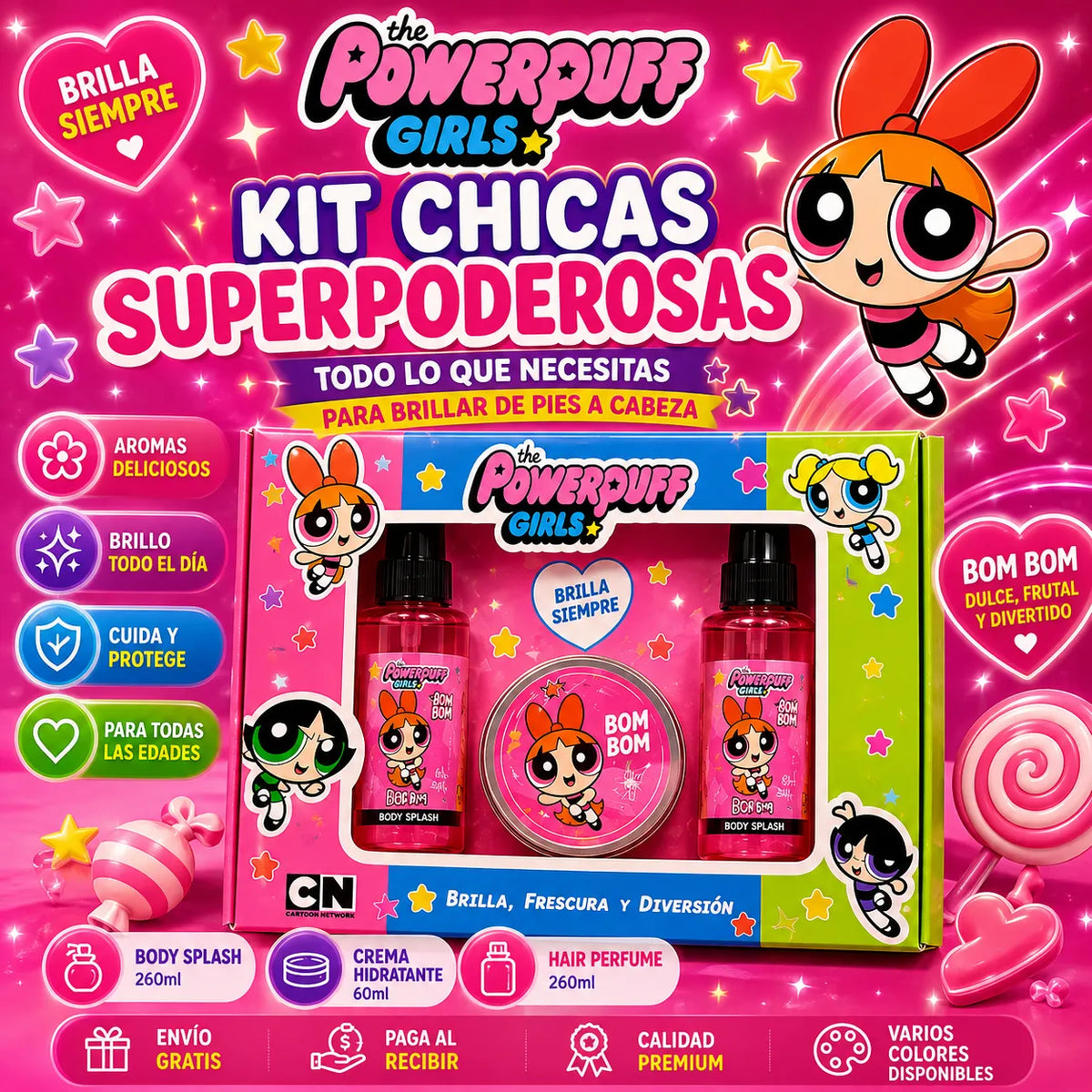 Kit X 3 CHICAS SUPERPODEROSAS