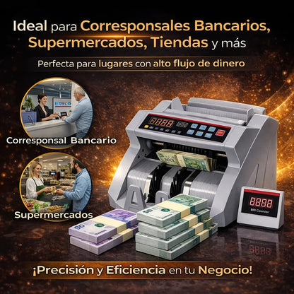 Maquina Contador y Detector De Billetes falsos Profesional 💵🔢🏦