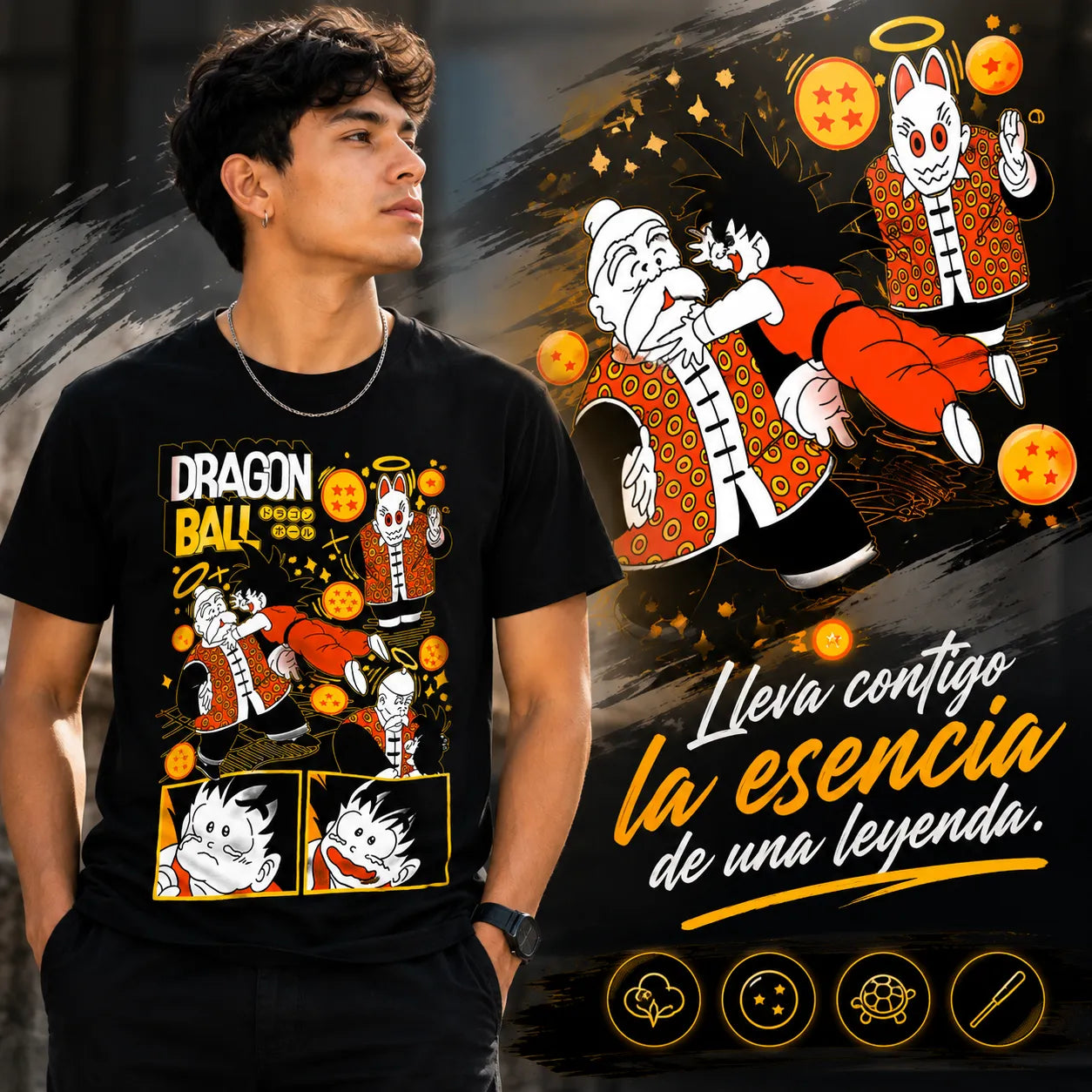 Camisa  Unisex Abuelo de Goku