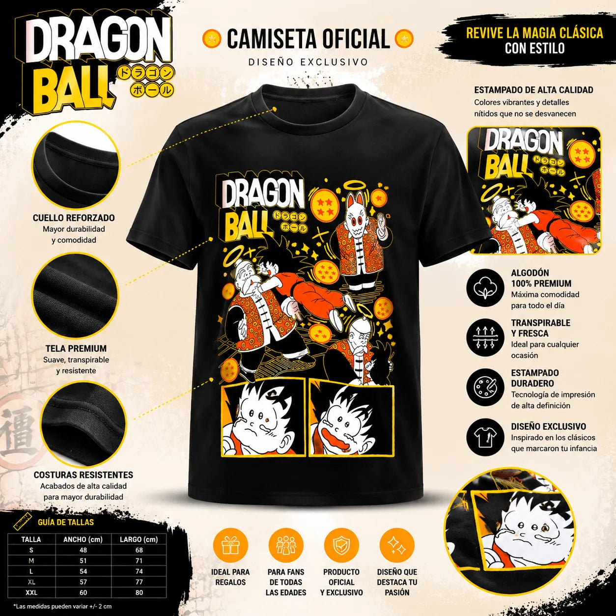 Camisa  Unisex Abuelo de Goku