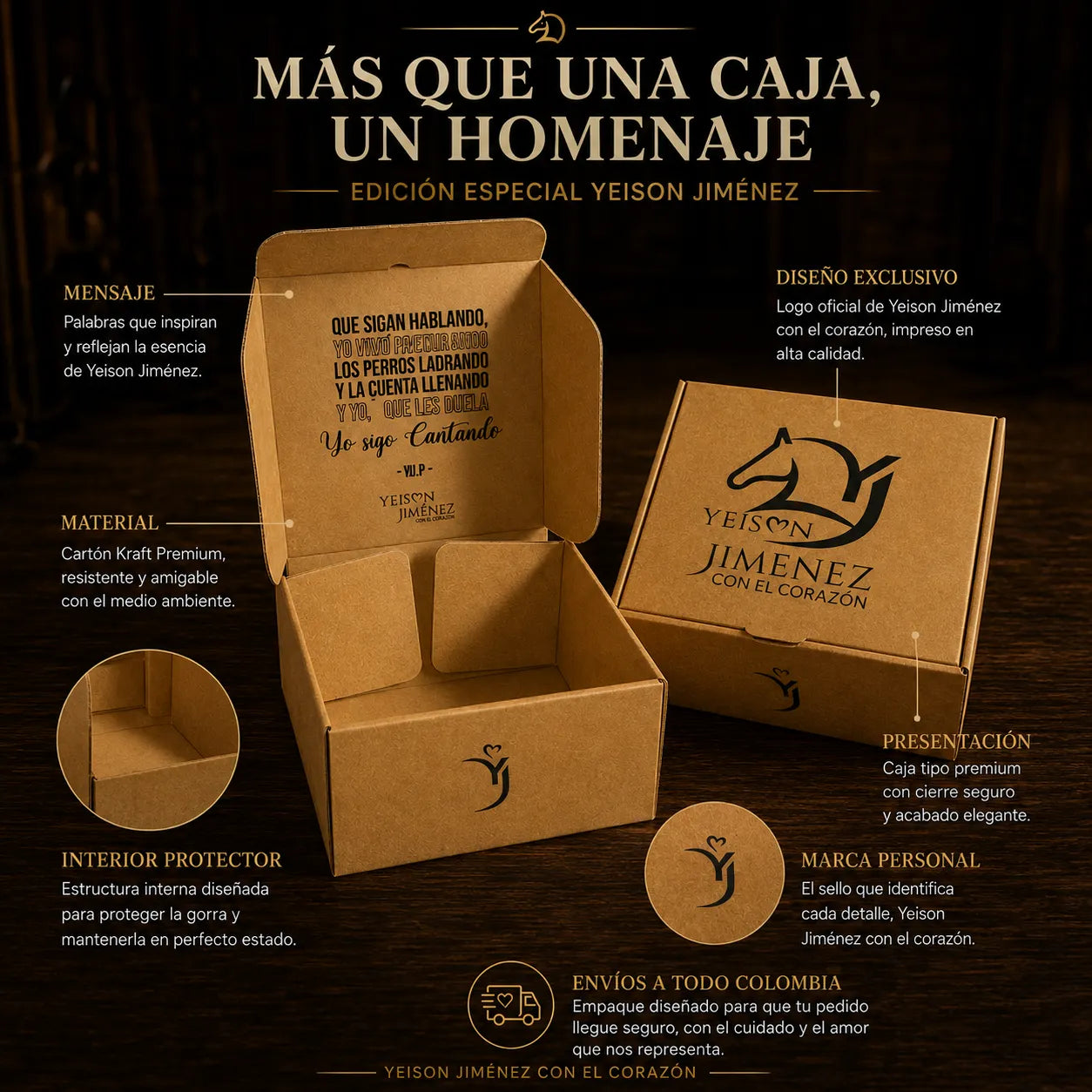 Caja Oficial Gorra Yeison Jimenez
