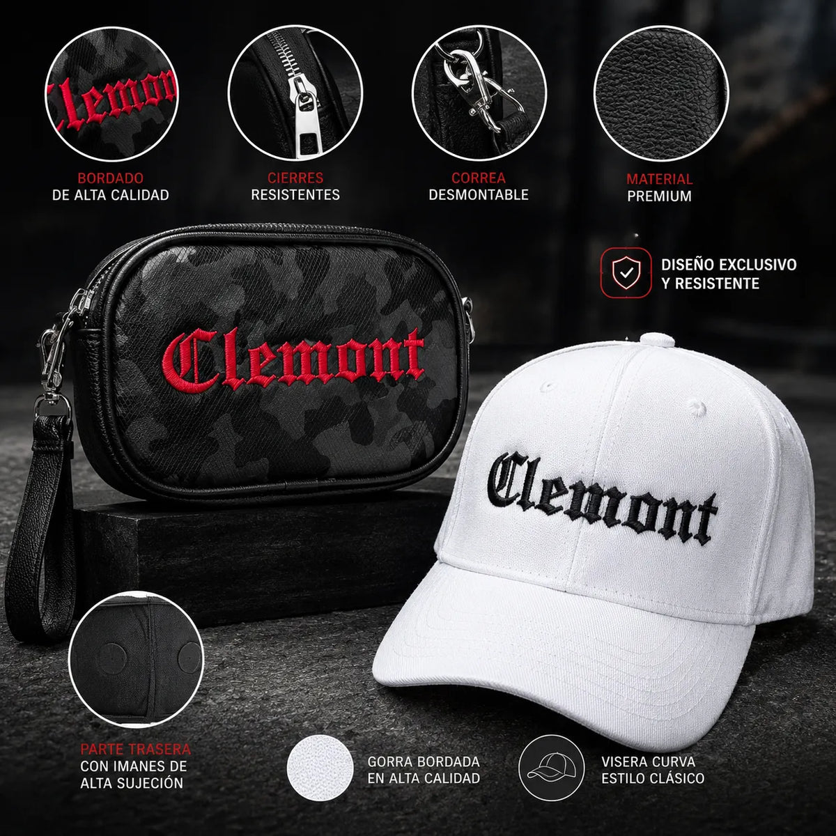 Combo CLEMONT Gorra + Bolso Unixes