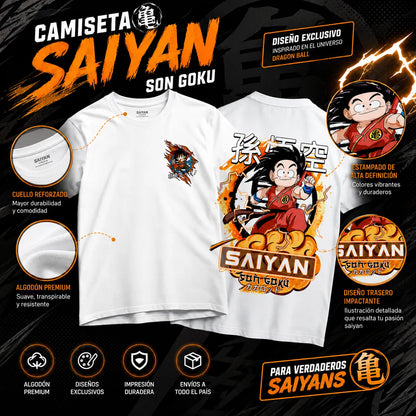 Camisa Goku Saiyan Unisex