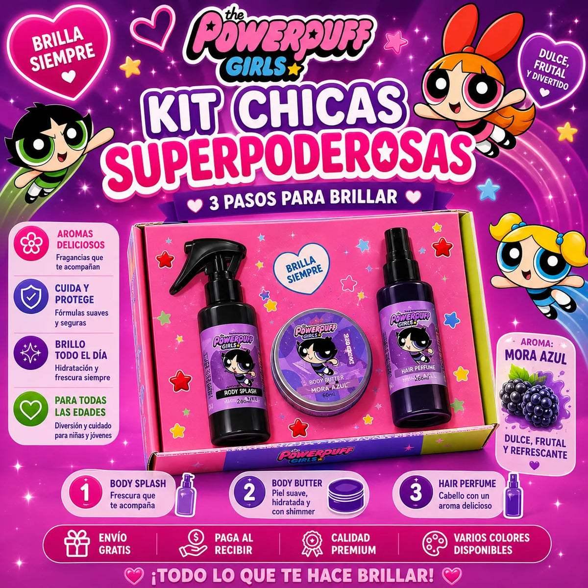 Kit X 3 CHICAS SUPERPODEROSAS