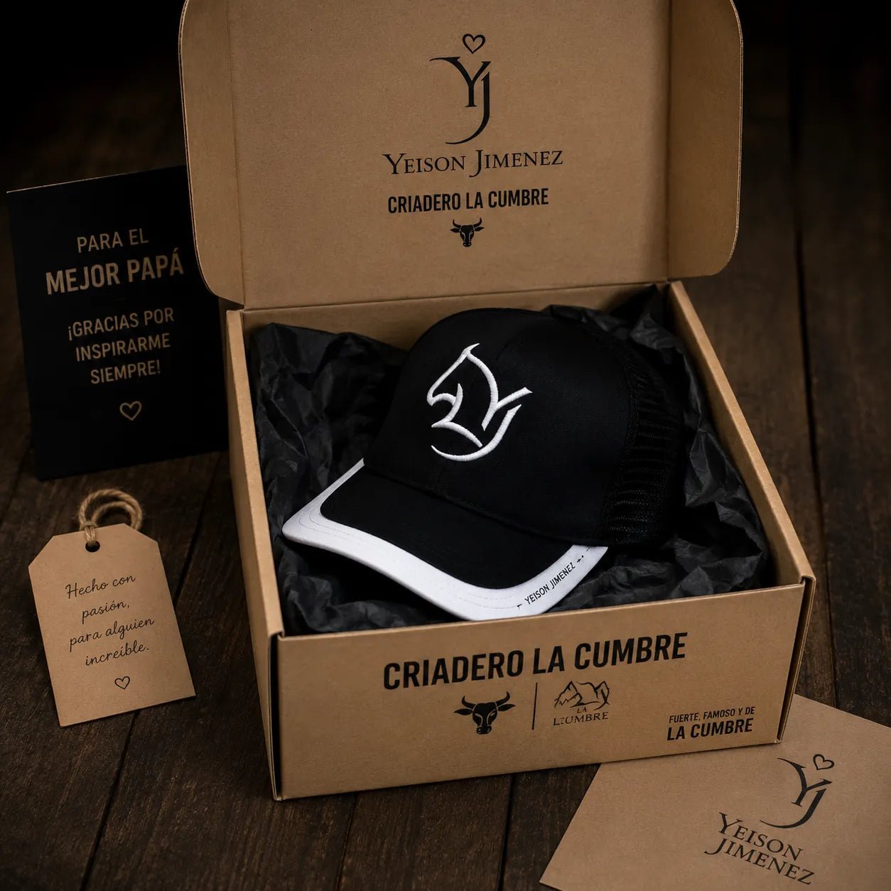Caja personalizada - Gorra Homenaje YJ