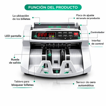 Maquina Contador y Detector De Billetes falsos Profesional 💵🔢🏦