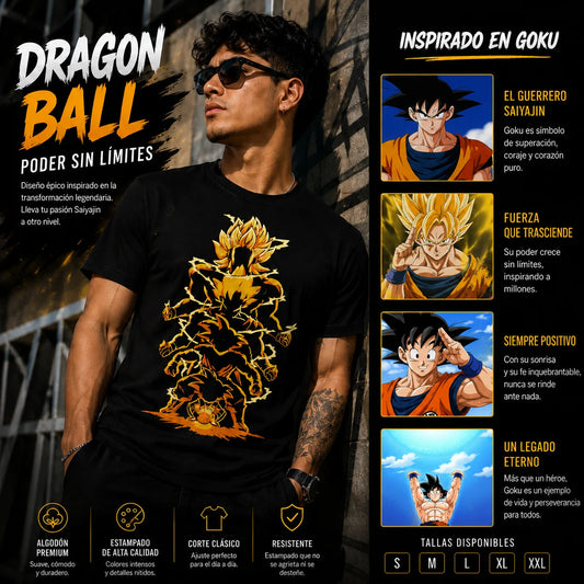 Coleccion Camisas Goku Unisex