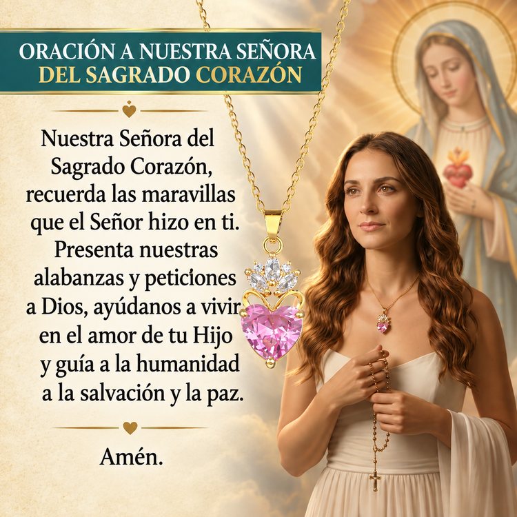 Collar del Inmaculado Corazón de la Virgen María - Lleva contigo un símbolo de amor y protección