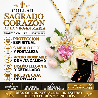Collar del Inmaculado Corazón de la Virgen María - Lleva contigo un símbolo de amor y protección