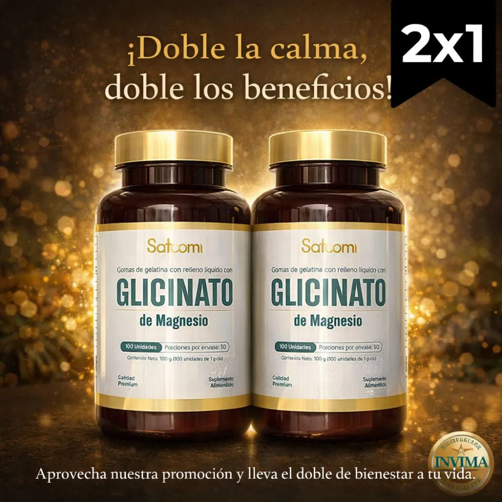 GLICINATO MAGNESIO SATOOMI COMBO 2 X 1