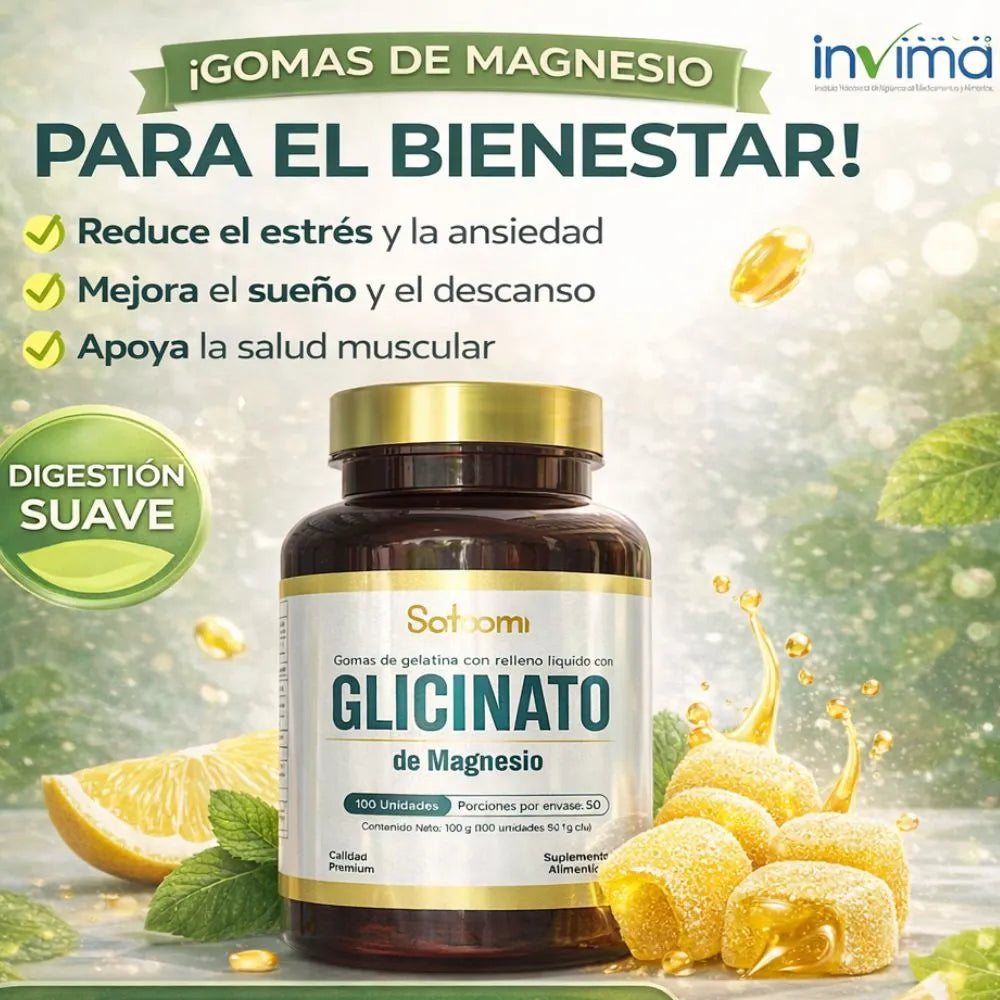 GLICINATO MAGNESIO SATOOMI COMBO 2 X 1