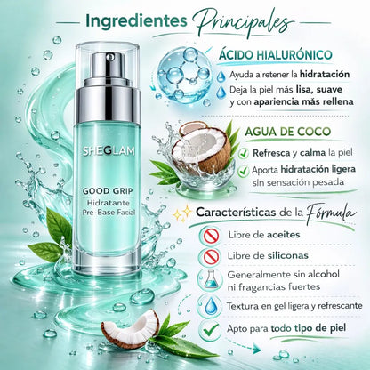 La base perfecta empieza con una piel bien preparada ✨ Prebase Hidratante de SHEGLAM