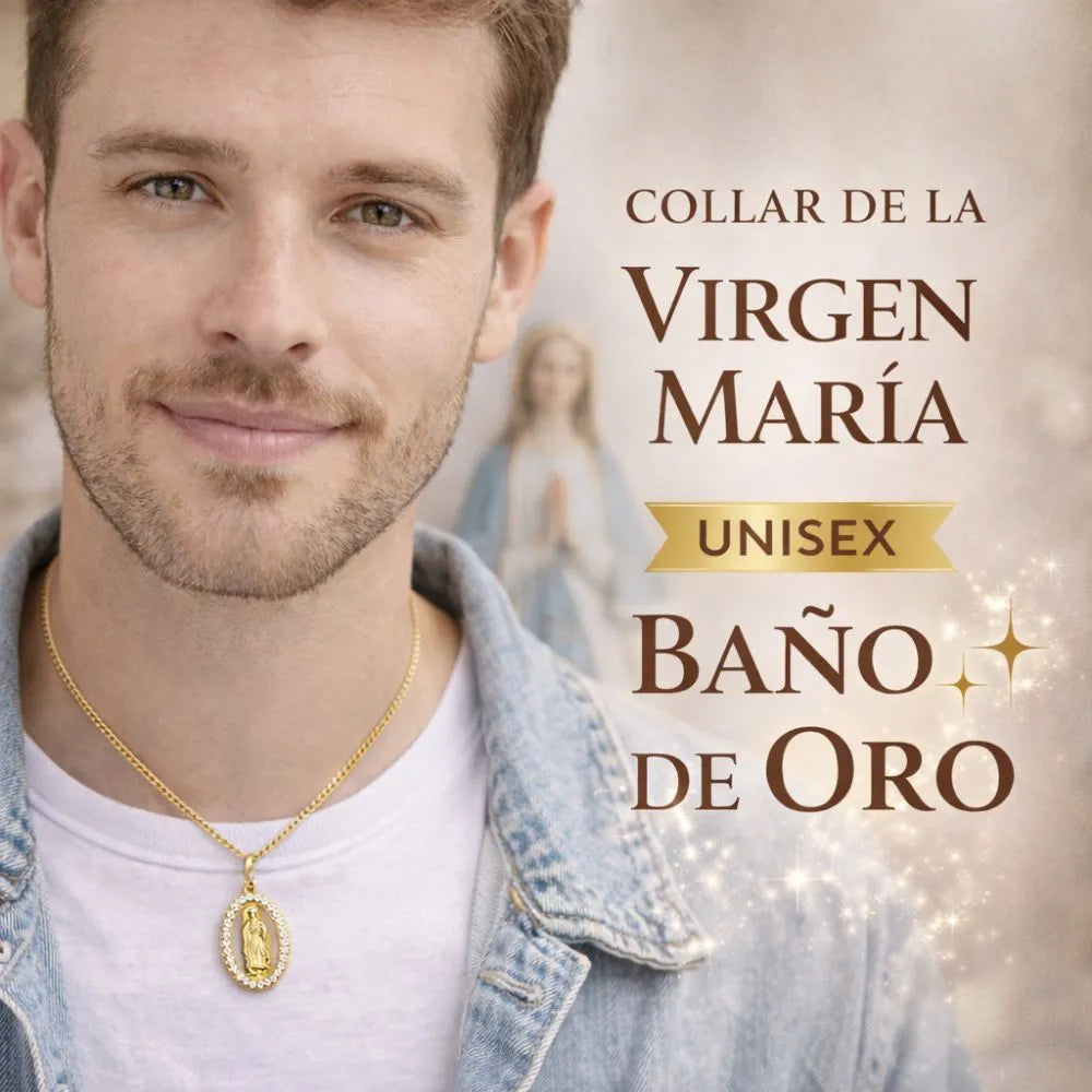 Collar Virgen Maria Proteccion y Guía Celestial +CAJAREGALO 🙏 ✝️ 🕊️