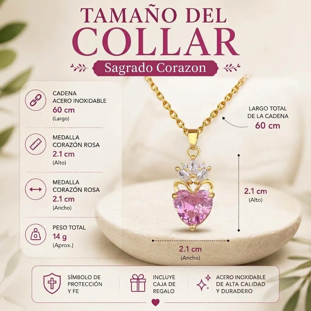 Collar del Inmaculado Corazón de la Virgen María - Lleva contigo un símbolo de amor y protección