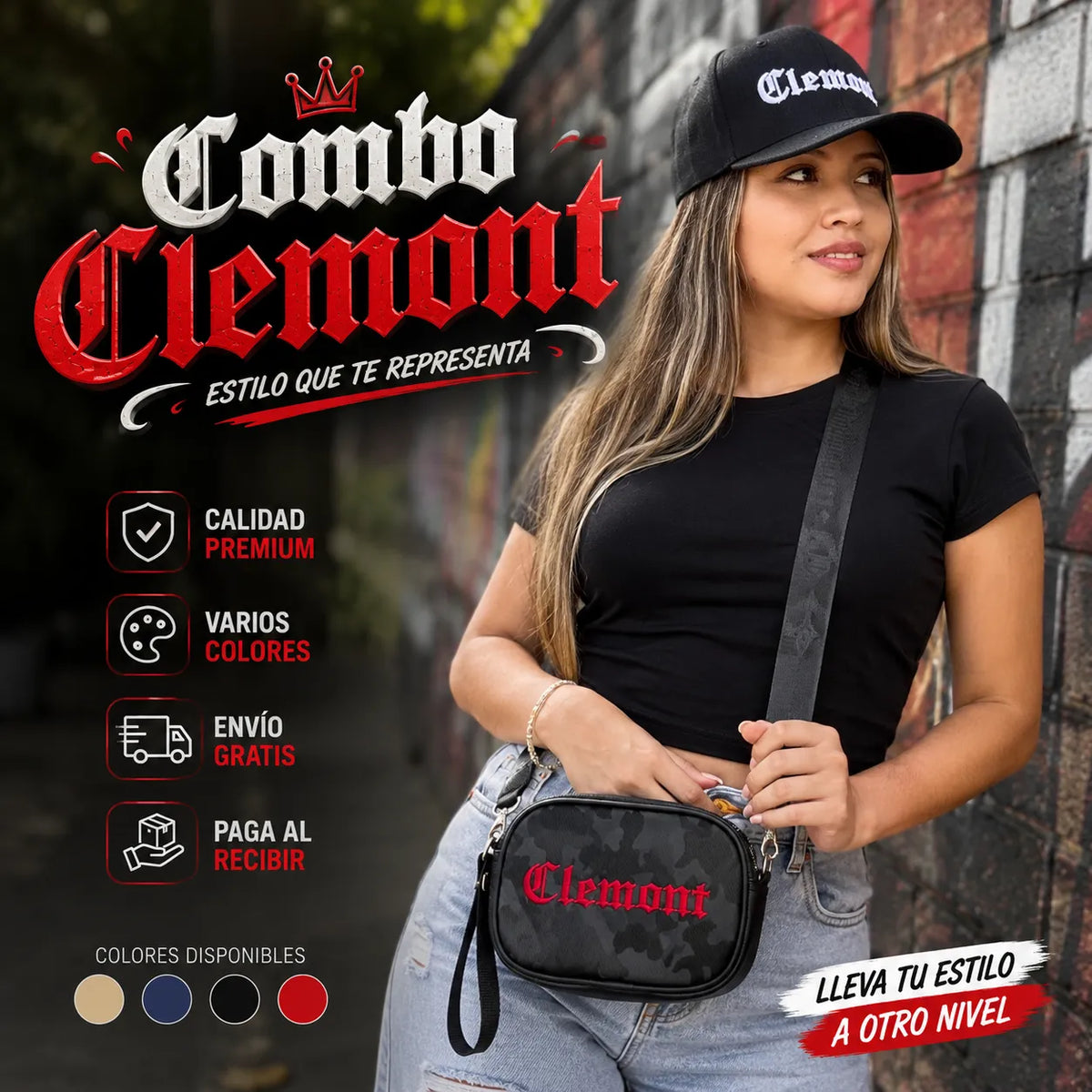 Combo CLEMONT Gorra + Bolso Unixes