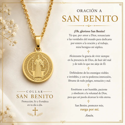 Collar San Benito Guardián Espiritual +CAJAREGALO