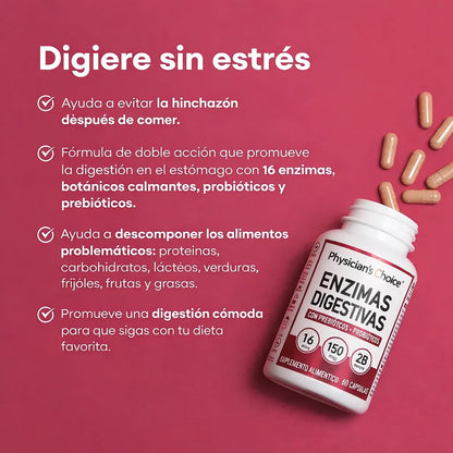 Enzimas Digestivas - Elimina la inflamación después de comer y vuelve a sentirte liviano 🧬 💊