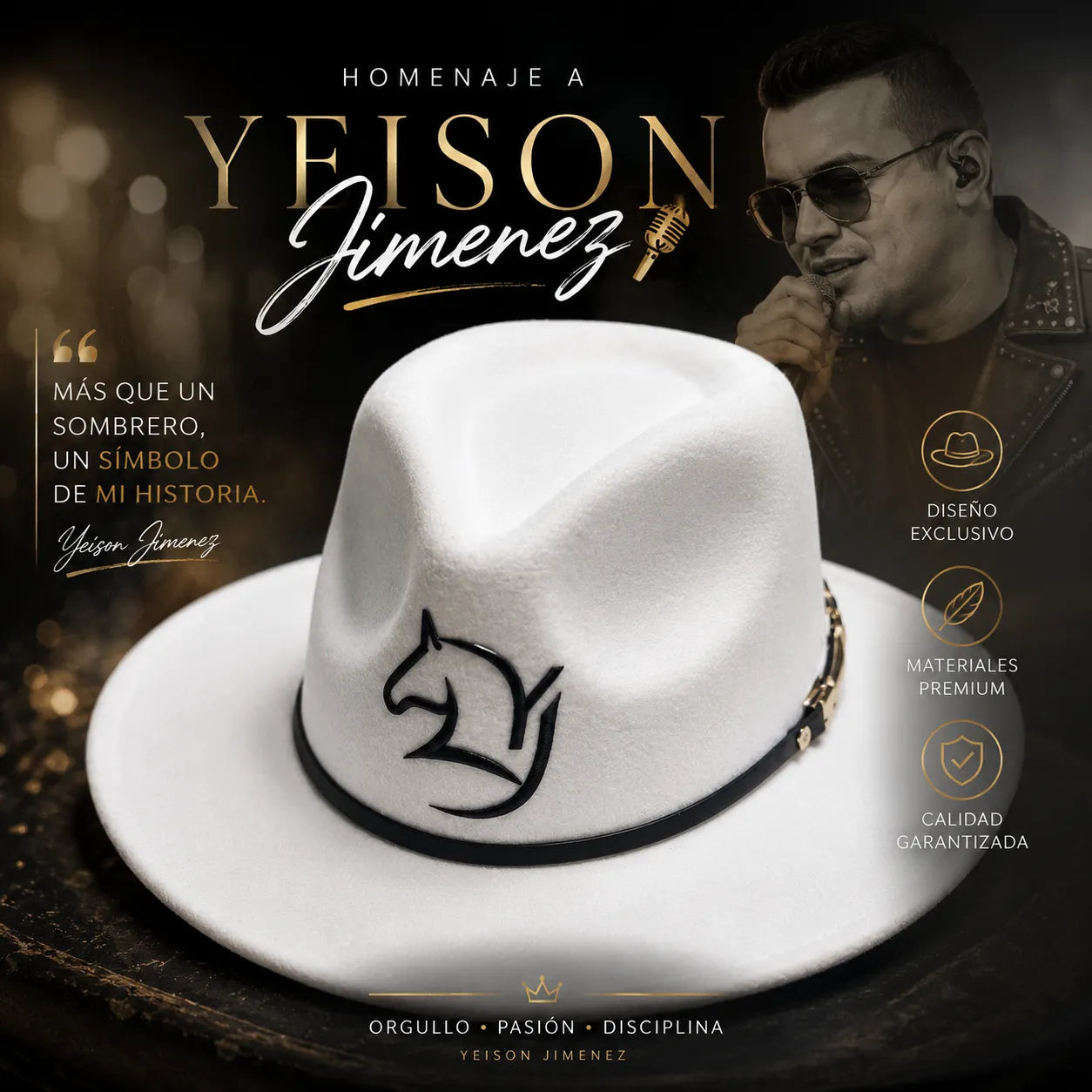 Sombrero Homenaje Yeison Jimenez!