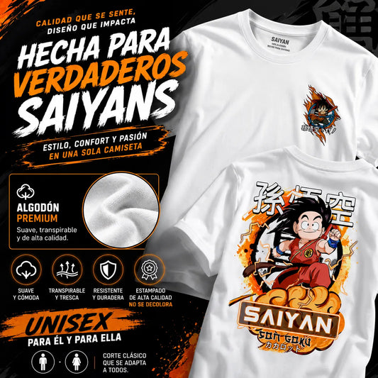 Camisa Goku Saiyan Unisex