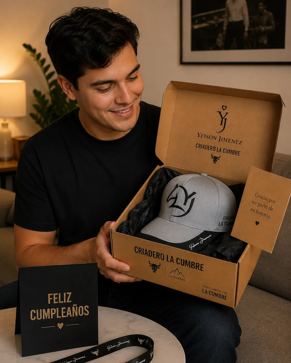 Caja personalizada - Gorra Homenaje YJ