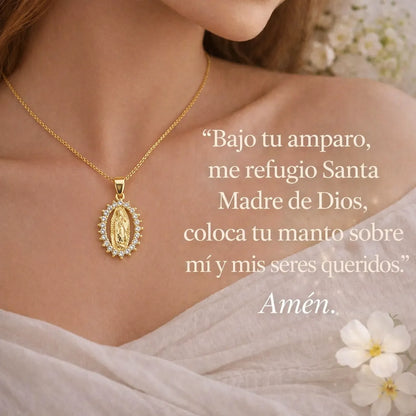 Collar Virgen de Guadalupe Proteccion y Guía Celestial +CAJAREGALO 🙏 ✝️ 🕊️