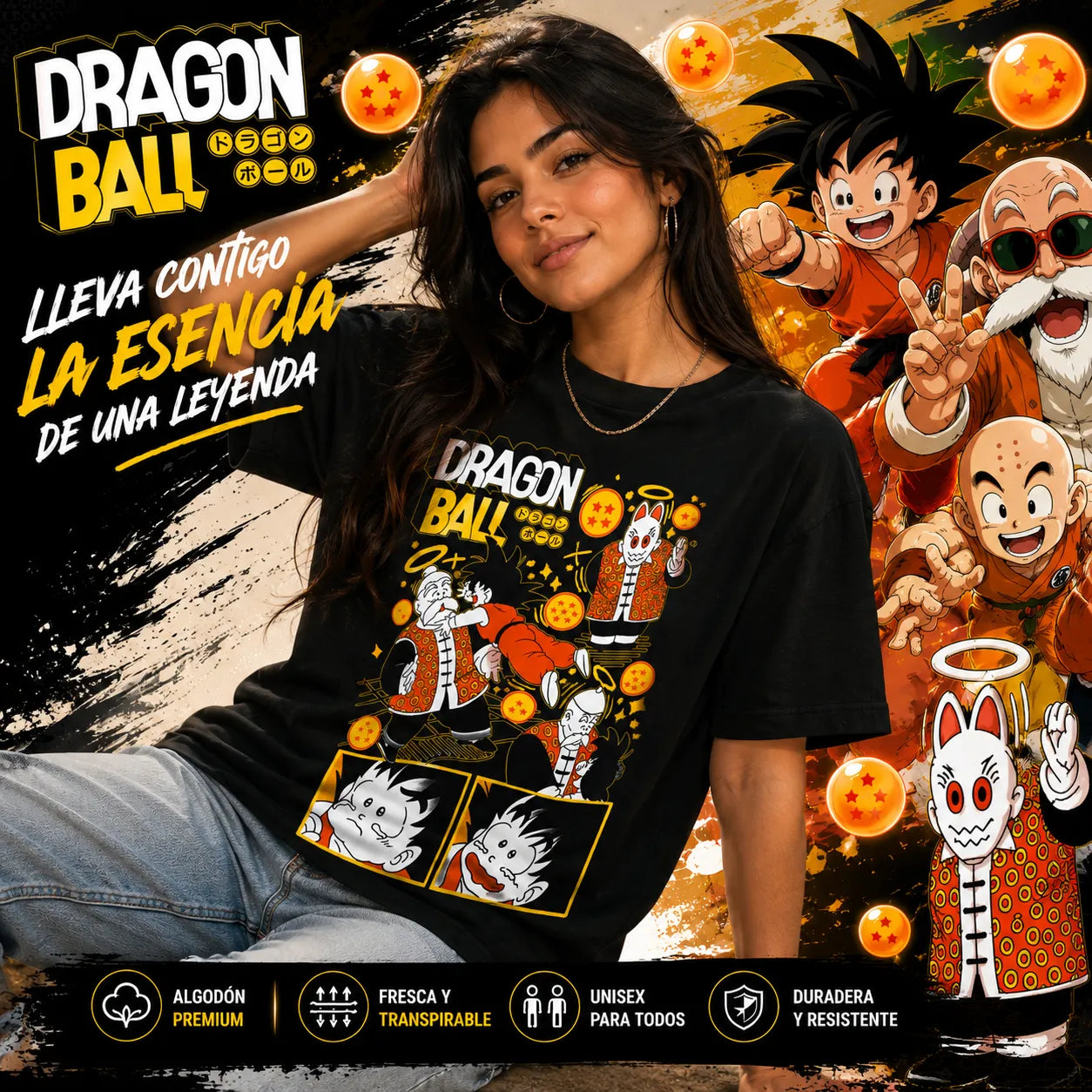 Camisa  Unisex Abuelo de Goku