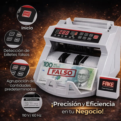 Maquina Contador y Detector De Billetes falsos Profesional 💵🔢🏦