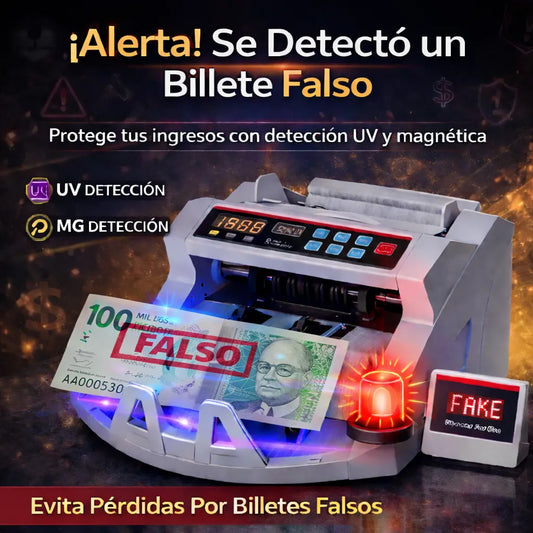 Maquina Contador y Detector De Billetes falsos Profesional 💵🔢🏦