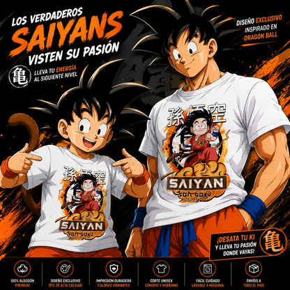 Camisa Goku Saiyan Unisex