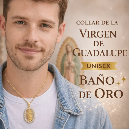 Collar Virgen de Guadalupe Proteccion y Guía Celestial +CAJAREGALO 🙏 ✝️ 🕊️