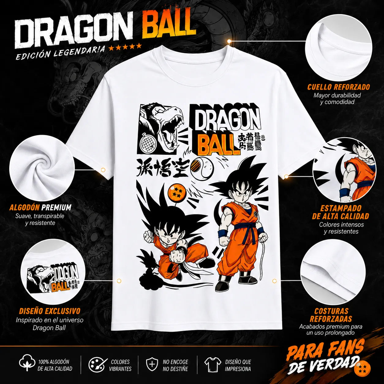 Camisa Unisex Little Goku
