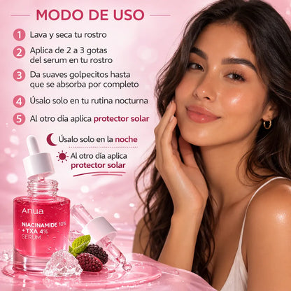 Sérum Facial Anti-Manchas ANUA - Niacinamida 10% + TXA 4% 🪞 💄 🌺